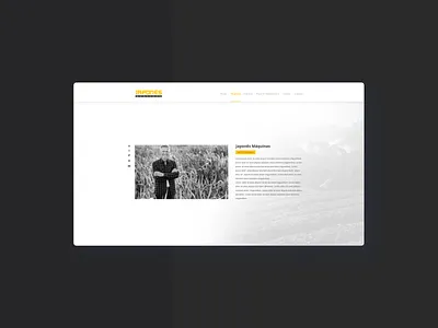 Trucks - Website UI aligned black black and white centered photo white yellow