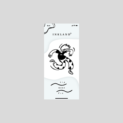 Inkland APP app design flat icon illustration ink minimal ui ux