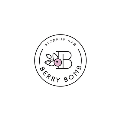 Berry Bomb berry logo tea