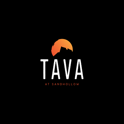 Tava at Sandhollow arizona branding cactus desert elegant logo native american new mexico orange real estate resort sand dunes sun sunset tall utah