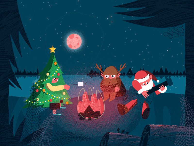 Christmas Camp 2danimation merrychristmas motion design motiondesignschool motiongraphics
