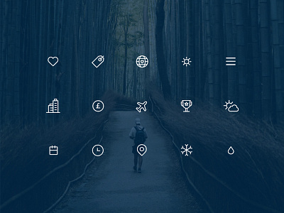 Travel icons set design icons travel ui ui design web