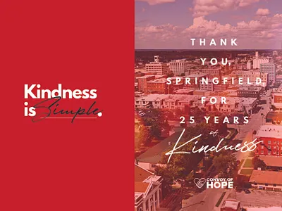 Kindness Is Simple. design editorial graphic kindness logo magazine red typography