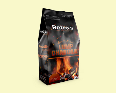 Charcoal Packaging Design creative design illustration packagingdesign packagingpro pattern design plastic bag