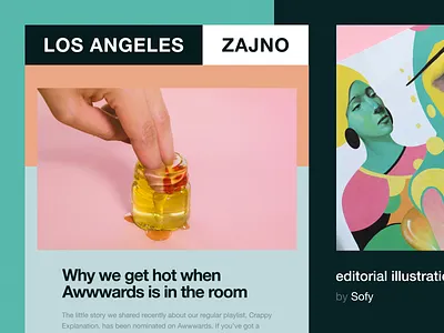 Newsletter 23: The pleasure’s all yours art color creative design agency digital flat honey minimal newsletter poster technology typography ui ux vector graphics vibrant web design zajno