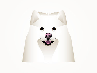 Samoyed animal animals character dog dogs graphics illustration logo samoyed vector