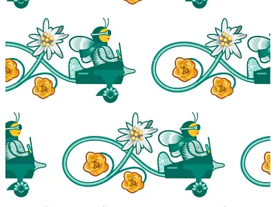 Proposed wrapping paper design adobe illustrator floral illustration ithaca qcassetti trumansburg