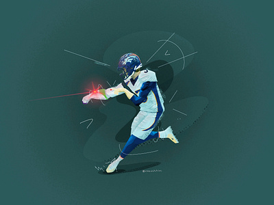 Buzz Lightyear To The Rescue broncos buzz lightyear football illustration procreate toy story