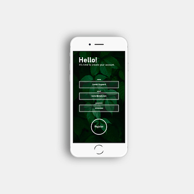 Sign Up Screen app clean concept design minimal mobile signup ui ux