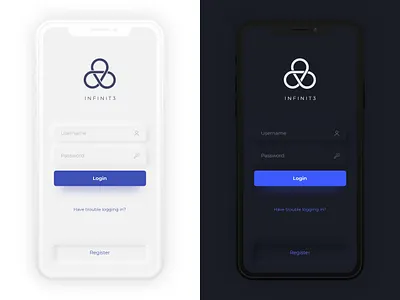 Login Screen 2d app app ui art color design dribbble innershadow minmal sign in ui user experience user interface ux