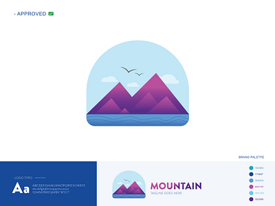 MOUNTAIN adobe illustrator adobe photoshop app icon branding design icon design illustration logo logo design logotype vector