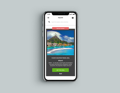 iPhone X Advertisement app dailyui design illustration interface minimal sketch ui ux