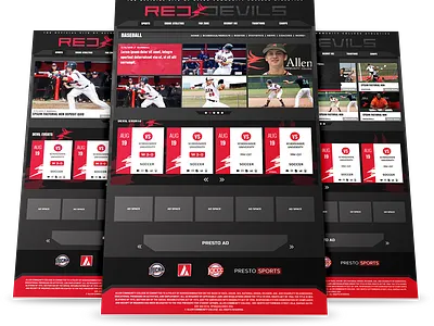 ACC Red Devils UI Design