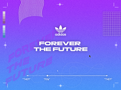 Forever the Future adidas digital finishline future happylucky print