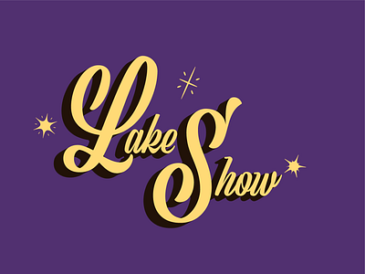 Duos x Lakers: Lake Show basketball branding hoops illustration logo nba typography vector