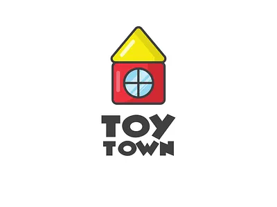 Day #50 - To Town challenge design flat graphic graphicdesign grid home house idea illustration logo logo design logodesign logos toy typography vector