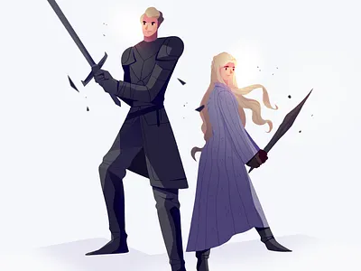 The Long Night daenerys game of thrones got illo illustration targaryen