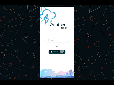 Weather app concept animation challenge design dribbble gradient ios ios app mobile app mobile app design mobile ui ui uplabs ux weather xd design