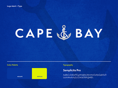 Cape & Bay Rebrand + Elements animation branding design illustration logo minimal type typography