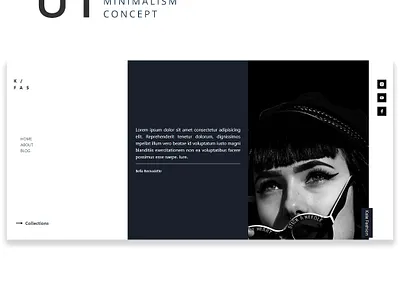 Fashion Web Design app branding design lettering minimal ui ux web website