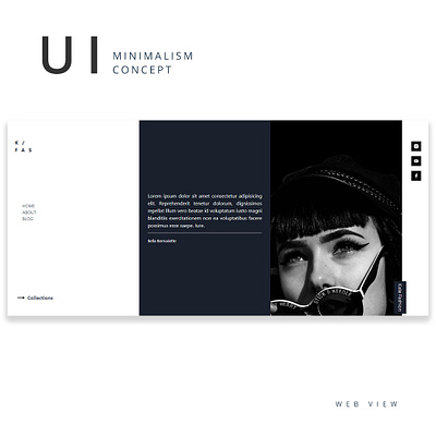 Fashion Web Design app branding design lettering minimal ui ux web website