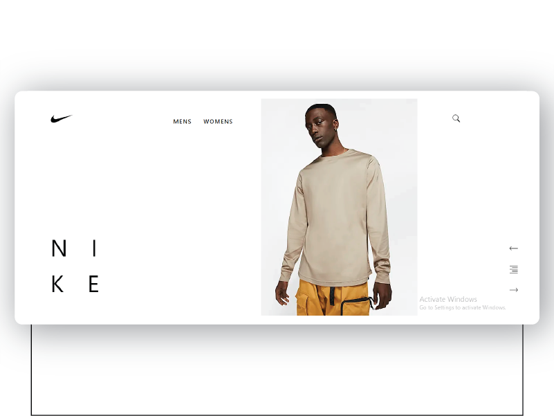 Nike Concept // Editorial Minimalism app branding design ecommerce landingpage minimal ui web web design website