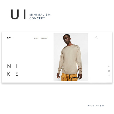 N I K E Minimalism Concept app branding design minimal ui web