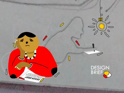 Design Brief design flat illustration minimal vector