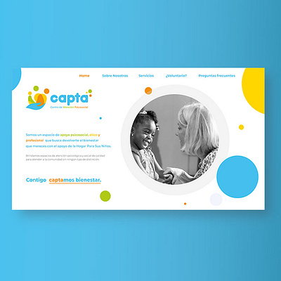 UI Website design for Capta Foundation branding design logo ui web website