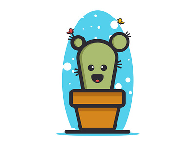 Hi Cactus art character creative design illustration illustrator portrait vector vexel work
