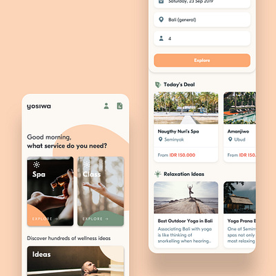 Yosiwa App app branding product ui ux