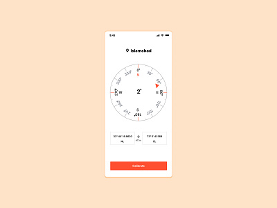 A compass UI screen app design figma graphic design ui ux