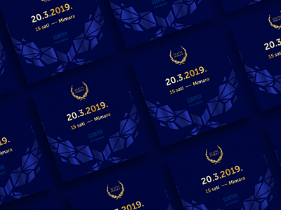 Zlatni indeks invitation cards award classic blue croatia design elegant estudent gold foil invitation card mimara minimalistic zagreb zlatni indeks