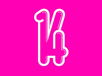 14 | Advent Calendar 2019 14 advent calendar candy font glow highlights outline sport