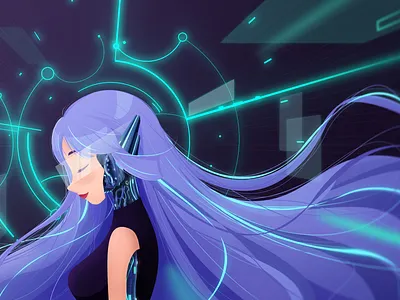 Cyberpunk Girl cyberpunk girl illustration
