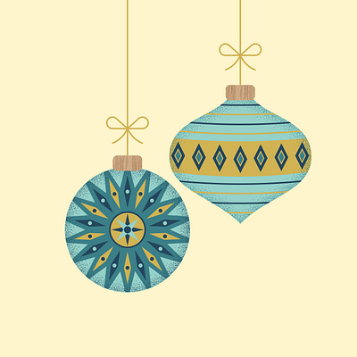 Baubles christmas design graphic graphics illustration illustrator pattern print surface pattern