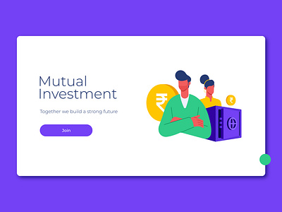 Mutual Investment - UI character colors design dribbble illustration investing investment latest ui vector web design website