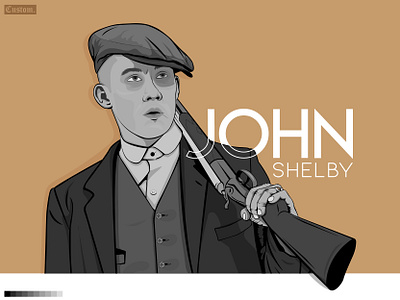 John Shelby on Peaky blinders bbc one black and white branding cartoon cover cover art design digitalart flat illustraion illustration illustrator joe cole johnshelby movie art peaky blinders tv show vector