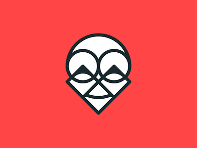 Zen! abstract brand branding character clone for sale geometric icon illustration joke logo logo design logodesign mark mascot skull symbol