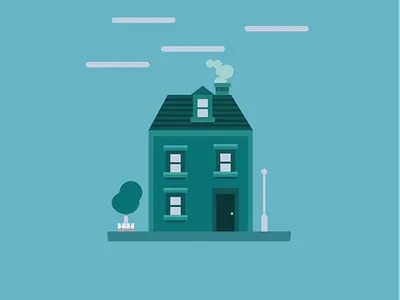 Litte House flat design flat illustration flatdesign house illustration minimalism minimalist vector illustration vectorart