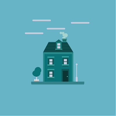 Litte House flat design flat illustration flatdesign house illustration minimalism minimalist vector illustration vectorart