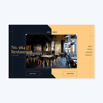 Japan-Korean Restaurant Site branding css design desktop eat food restaurant ui ux webdesign website