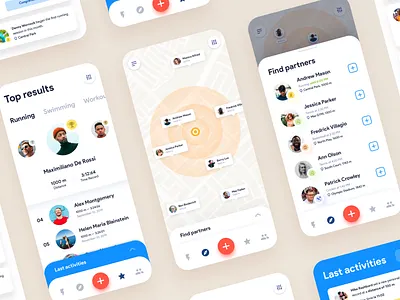 Sport and Fitness Mobile App Design: iOS Android UI android android app design android app designer app app design app interface app interface designer app ui design app ui designer application application design apps ui design ios iphone mobile mobile app mobile app design mobile applications design mobile ui mobile ui designer