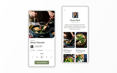 Food Recipes App l 11 · 365 365 clean design food food and drink food app fresh interface minimal minimalism minimalistic mobile app mobile ui recipes simple typogaphy ui ui trends ux vector