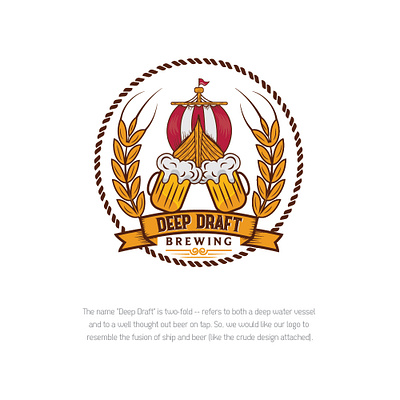 DEEP DRAFT branding design flat icon illustration illustrator logo minimal vector