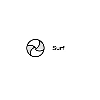 Surf app branding flat icon illustration logo logo surf surf surfing typography vector wave wave logo