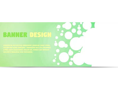 Banner design (Green) banner design photoshop poster