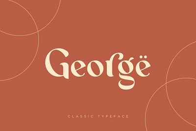 George - Classic Typeface classic font classic typeface design display font download font elegant font font font design fonts graphic design logo font logo fonts logodesign logotype serif font serif fonts typeface typefaces typography vintage font