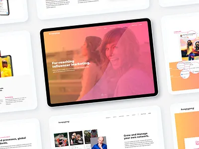 Hoopygang Website UI/UX Design design figma influencer inspire interaction design interaction designer marketing prototype sketchapp social startup ui ui design user interface design ux design webapp webdesign website