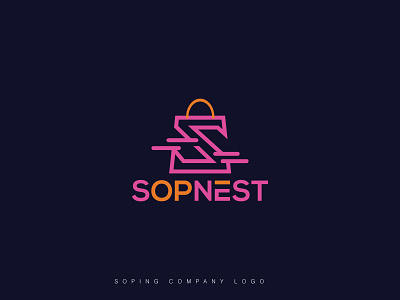 SOPING COMPANY-S Latter logo Visit My Portfolio : https:// brand identity brand identity design branding design latter logo logo logo mark logodesign logotype minimalism minimalist logo
